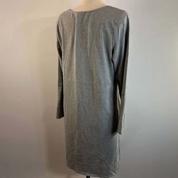 J. Jill Women's Grey Stretch Casual Dress - Size Medium - Picture 6 of 6